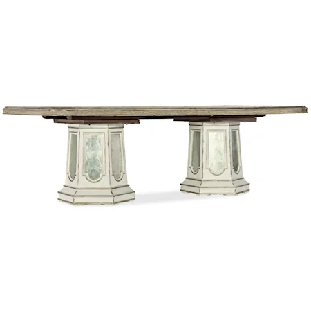 Grand Fete Rectangular Dining Table with Leaves